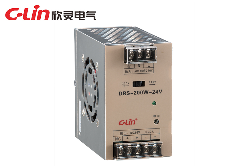 DRS-200W/250W/350W指示燈導(dǎo)軌式開(kāi)關(guān)電源